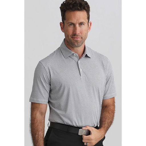 [785] Bermuda Sands Matt Geo Print Polo