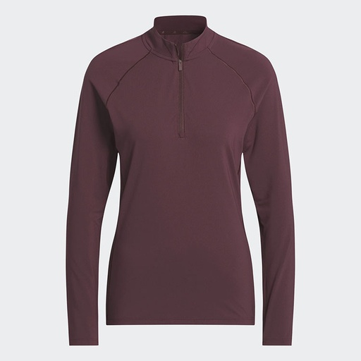 adidas Ladies Ultimate365 Solid Quarter Zip Mock**