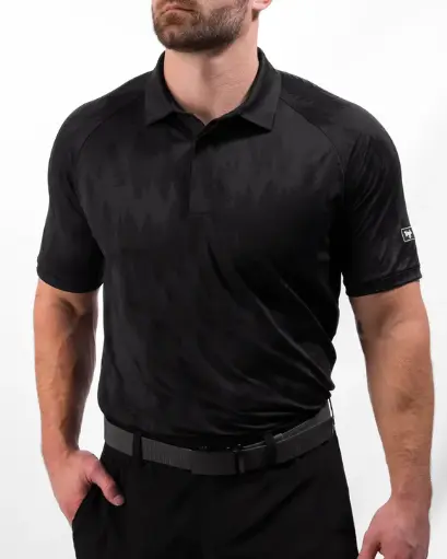 Waggle Northern Lights WeaveLight Jacquard Polo