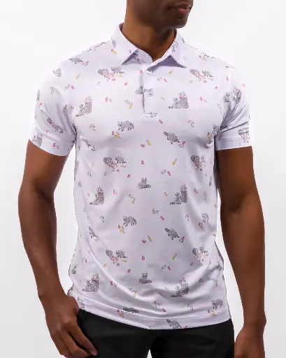 Waggle Bev Cart Bandit Men's Polo
