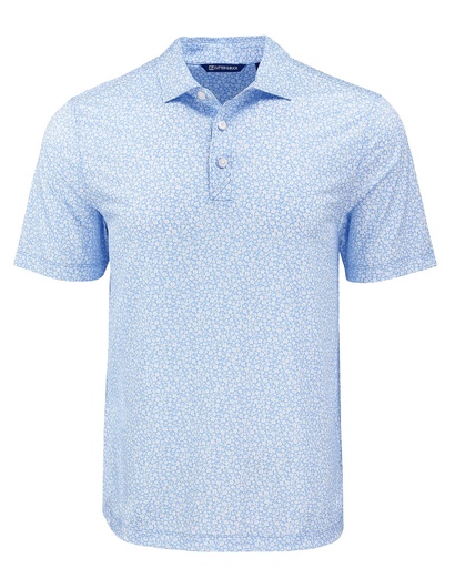 Cutter & Buck Pike Eco Flora Print Recycled Mens Polo