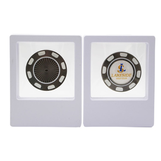 [LEVIT8-METALPC] Metal Poker Chip in Levit8 Window Box**