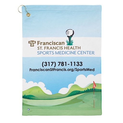 [GP1506CL-W] Microfiber Velour Golf Towel (15"x 22")