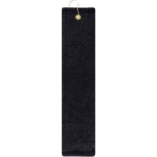 [GP1204TR] Tri- Fold Microfiber Scrubber Golf Towel with Center Hook and Grommet (15"x 25")