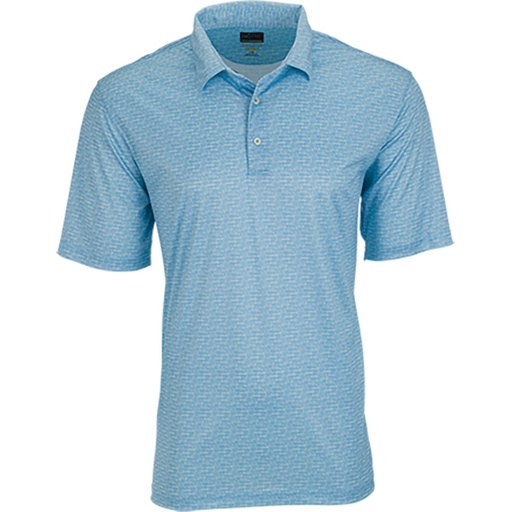 Greg Norman ML75 Microlux Cart Print Polo*