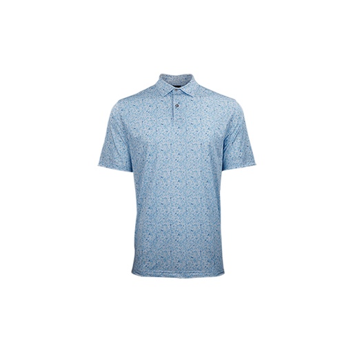 [GNS5K301] Greg Norman Scattered Shark Tail Polo