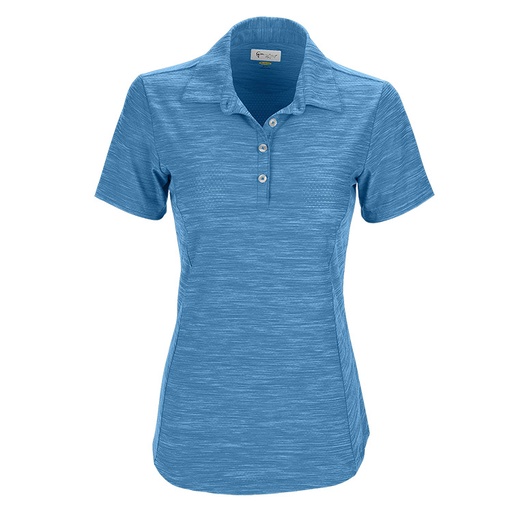 [WNS9K478] Greg Norman Ladies Play Dry Heather Solid Polo