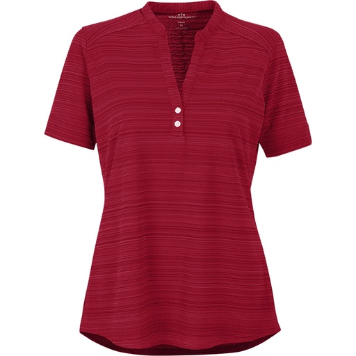 [2796] Vansport Ladies Strata Textured Henley