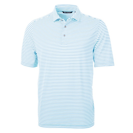 [MCK01168] Cutter and Buck Virtue Eco Pique Stripe Recycled Polo