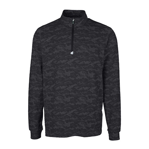 Cutter and Buck Traverse Camo Print Stretch Quarter Zip Pullover*