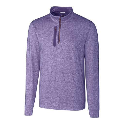 [MCK09404] Cutter and Buck Stealth Heathered Quarter Zip Pullover