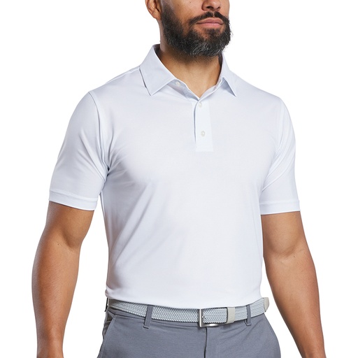 [33269] FootJoy Tonal Dot Print Lisle Polo - Athletic Fit
