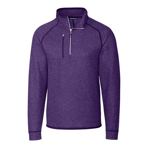 [MCO00049] Cutter and Buck Mainsail Sweater-Knit Half Zip Pullover Jacket