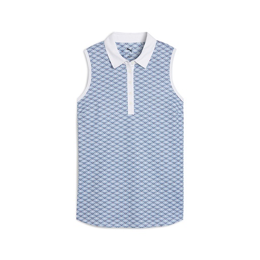 Puma Ladies Cloudspun Scallop Sleeveless Polo**