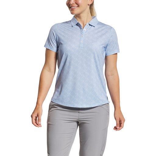 [33453] FootJoy Ladies Speckle Short Sleeve Print Shirt