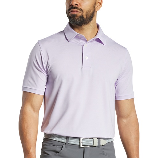 FootJoy MicroFeeder Stripe Lisle Polo - Athletic Fit