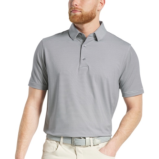[30456] FootJoy MicroFeeder Stripe Lisle Polo