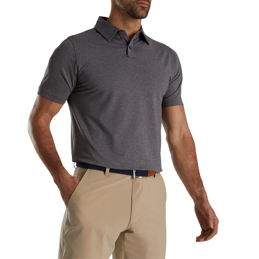 [29688] FootJoy Solid Lisle- Athletic Fit Polo