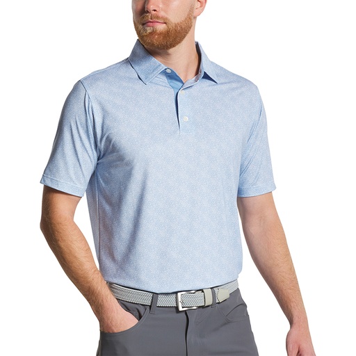 [33279] FootJoy Speckle Print Lisle Polo - Athletic Fit