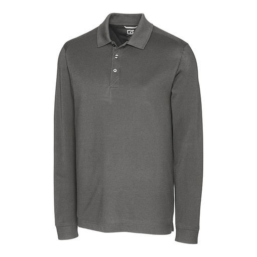 [BCK09322] Cutter and Buck Advantage Tri-Blend Pique Long Sleeve Polo Men's Big and Tall