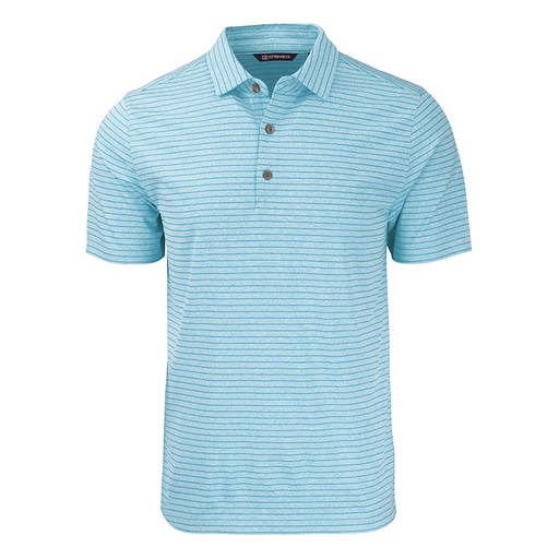 [BCK01303] Cutter and Buck Forge Eco Heather Stripe Stretch Recycled Polo - Big and Tall