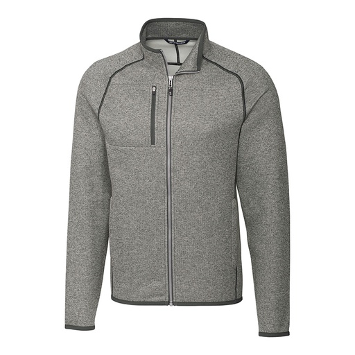Cutter and Buck Mainsail Sweater-Knit Full Zip Jacket- Men's Big and Tall-