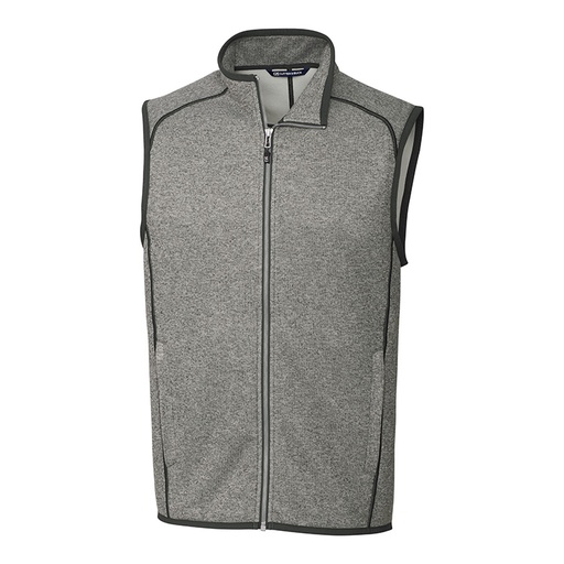 Cutter and Buck Mainsail Sweater-Knit Full Zip Vest- Men's Big and Tall-