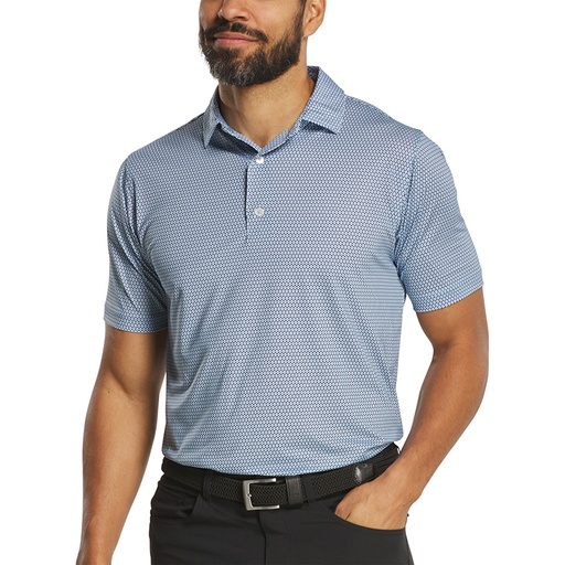 [35487] FootJoy Stellar Print Lisle Polo Athletic Fit