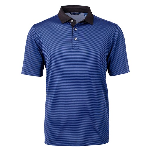 [BCK00007] Cutter and Buck Virtue Eco Pique Micro Stripe Recycled Polo Men's Big and Tall