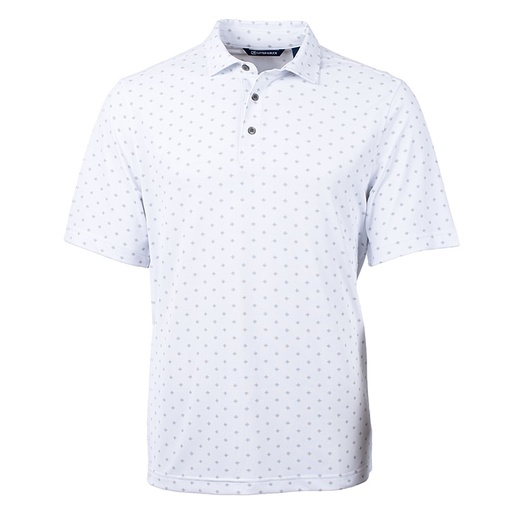 [BCK01170] Cutter and Buck Virtue Eco Pique Tile Print Recycled Polo Men's Big and Tall