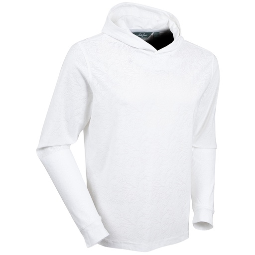 [BJ482502] Bobby Jones Performance Magnolia Jacquard Long Sleeve Hoodie