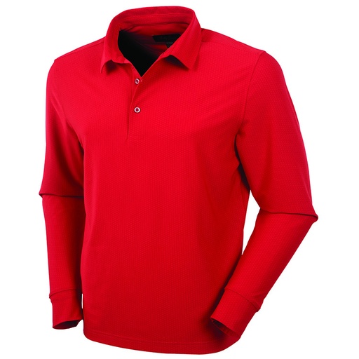 [BJ232316] Bobby Jones Performance Balata Print Long Sleeve Polo