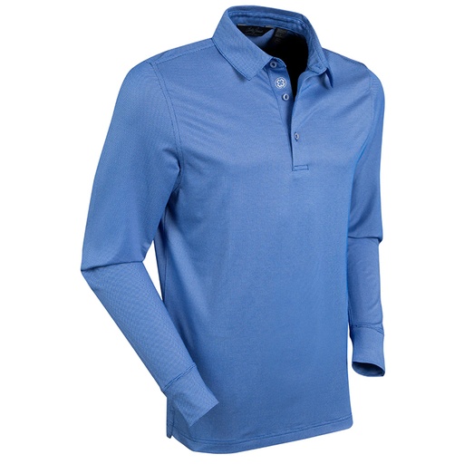 [BJ232545] Bobby Jones Performance Dash Jacquard Long Sleeve Polo