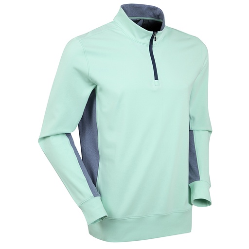 [BJ482635] Bobby Jones Performance Fairway 1/4-Zip Long Sleeve Pullover