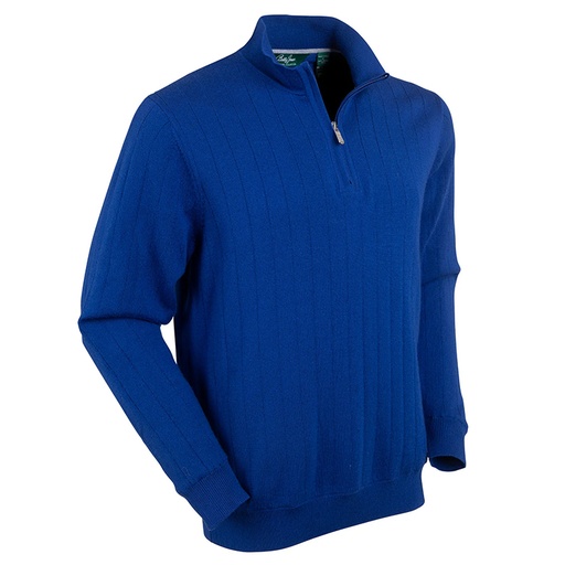 [BJ472304] Bobby Jones Signature Merino 1/4-Zip Mock Neck Wind Sweater (Unlined)
