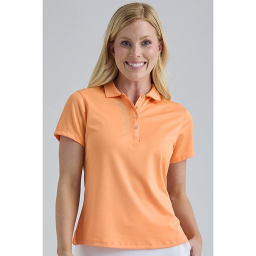 [365] Bermuda Sands Ladies Charleen Solid Short Sleeve Polo