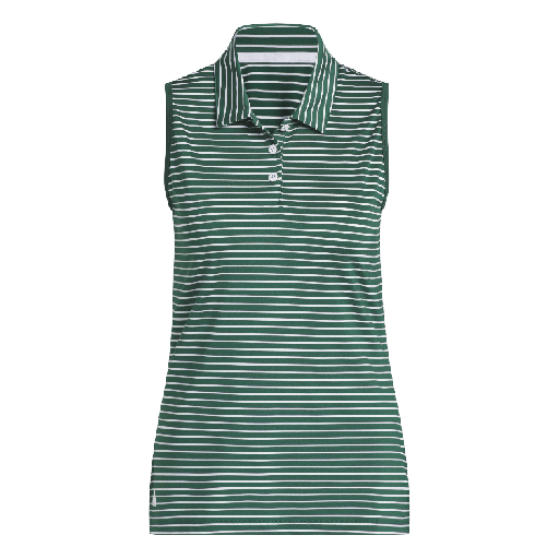 [KE3638] adidas Ladies Performance Stripe Sleeveless Polo