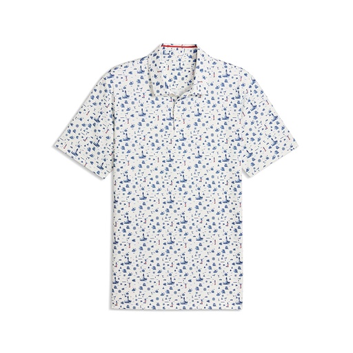 [634860] Puma Mattr Lighthouse Polo- Back Neck