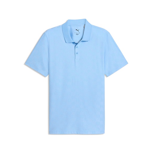 [634851] Puma Mattr Check Jacquard Polo- Back Neck