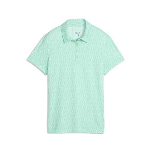 [635041] Puma Ladies Cloudspun Wavey Short Sleeve Polo