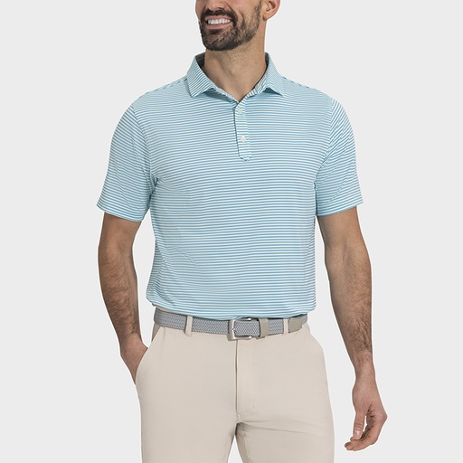 [35455] FootJoy Smooth Stripe Lisle Polo- Athletic Fit