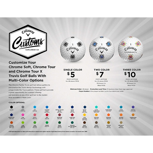 [642126312-1TRU] Callaway Truvis Golf Balls