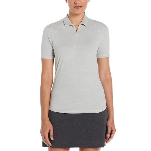[PEW122] Perry Ellis Ladies Double Knit Polo