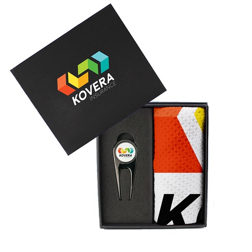 [MPB-REVO-TOWEL] Revo Divot Tool and Dormie Towel Mini Presentation Box