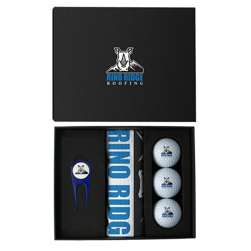 [PB-REVO] Revo Divot Tool with Towel & Golf Ball Presentation Box