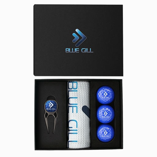 [PB-CUATRO] Cuatro Divot Tool with Towel & Golf Ball Presentation Box