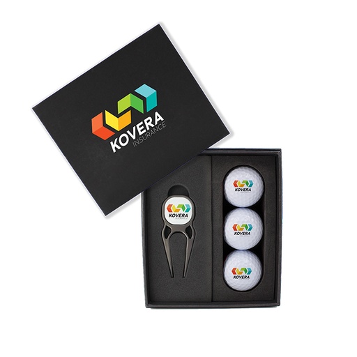 [MPB-CUAT-GB] Cuatro Divot Tool and Golf Ball Mini Presentation Box