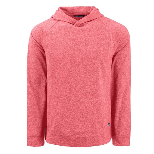 [MCK01341] Cutter and Buck Adapt Knit Recycled Mens Heathered Hooded Pullover