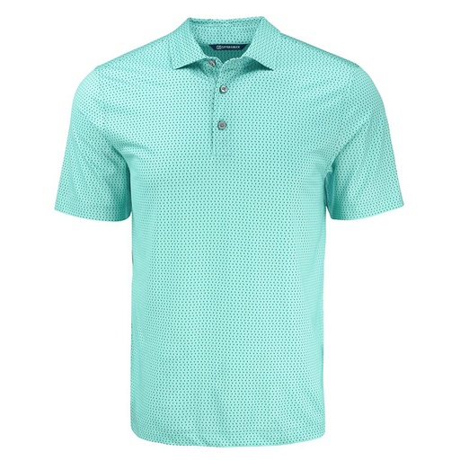 [MCK01342] Cutter and Buck Pike Eco Shadow Check Print Recycled Polo