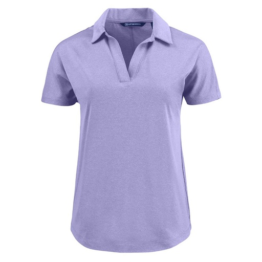 [LCK00193] Cutter and Buck Ladies Coastline Epic Comfort Eco Recycled Dolman Polo